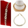 4542 Bransoletka elegancka złota 17,5+2cm pozłacana 14k Xuping cyrkonie